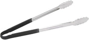 HUBERT Cool Touch Tong with Black Silicone Handle Stainless Steel - 16"L