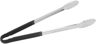 HUBERT Cool Touch Tong with Black Silicone Handle Stainless Steel - 16"L