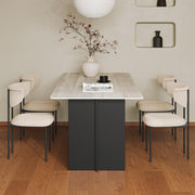 Mesa de Comedor Rock Plate Simple Rectangular Dining Table Home Mesa de Comedor(180x80x75cm) by DIEYPOL – 180x80x75cm, One Color, Model 5242