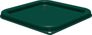 Squares Square Food Storage Container Lid with Stackable Design for Catering by Carlisle FoodService Products – For 2-4 Quart Container, 2.0 quarts, Proprietary Blend, Green
