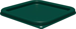 Squares Square Food Storage Container Lid with Stackable Design for Catering by Carlisle FoodService Products – For 2-4 Quart Container, 2.0 quarts, Proprietary Blend, Green