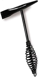 Hobart 770066 Straight Head Chipping Hammer, Black | Chisel-and-point chipping hammer; spring handle absorbs shock while cleaning welds