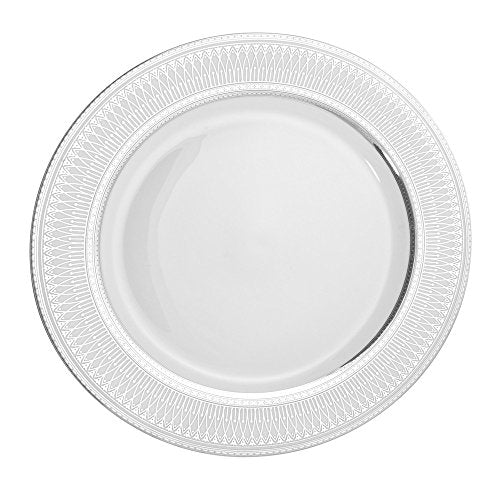 10 Strawberry Street White/Silver / Dinner Plate / 10.25x-x1.75 Dinner Plates