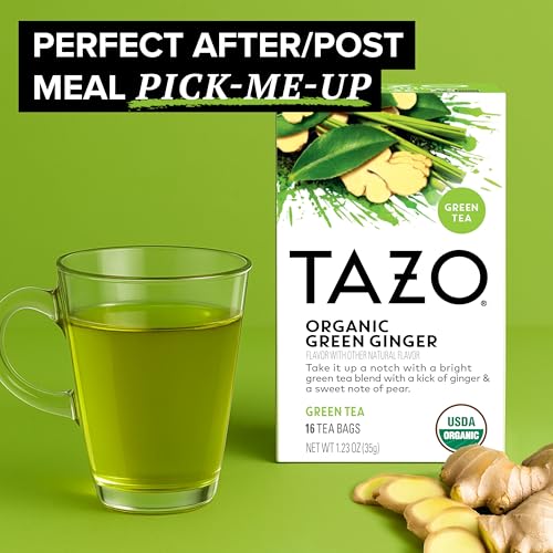 TAZO 16 Count (Pack of 6) / Green Ginger / 6 Tea Samplers