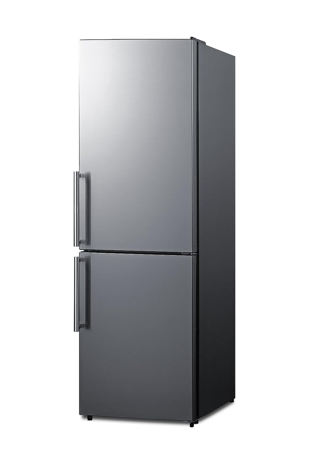 Summit 24-Inch Bottom Freeze Refrigerator by Summit Appliance – 10.8 cubic_feet, Stainless Steel, Model FFBF235PL