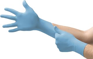 Ansell MICROFLEX 10-733 Daily Defense Disposable Nitrile Gloves for Cleaning, Food Prep, First Aid - X-Large, Blue (Box of 100)