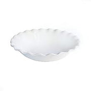 American Atelier Ruffle Round Serving Bowl, White