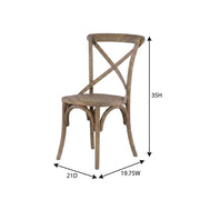 Helia Gray Set of Two Bentwood Dining Chairs by Furnifact – Elm,Plywood, Grey, Pack of 2