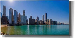 Epic Graffiti 'Chicago - Oak Street Beach Afternoon' by Epic Portfolio Canvas Wall Art, 60" x 30"