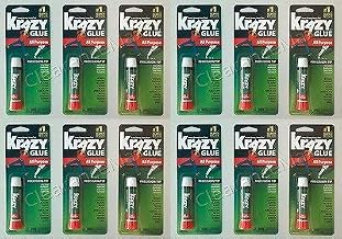 Krazy Glue KG585 Instant Purpose Tube 0.07-Ounce Clear-Pack of 12