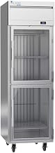 Victory Elite VERSA-1D-HG-HC Single Section Refrigerator with Glass Half Doors