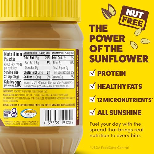 SunButter Original Regular / 16 Ounce (Pack of 6) / 6 Butter