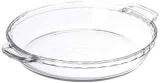 9-1/2" Glass Pie Plate by Anchor Hocking – 9-1/2", 9.5 inches, Glass, Clear, Pack of 3