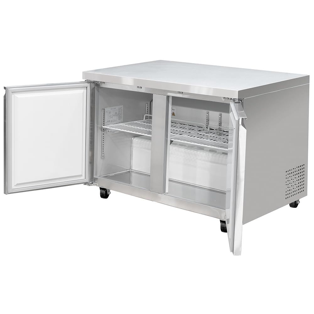 47 1/4" W Undercounter Refrigerator w/ (2) Sections & (2) Doors by MOTAK – 50.39x32.68x38.58, In Description, Check Images, Model MUR-48-X