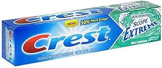 Crest Fluoride Anticavity Toothpaste, Whitening Plus Scope Extreme, Mint Explosion, 7.8 oz (221 g) (Pack of 4)