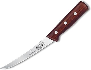 Victorinox Wood 6" Boning Knife, Curved Blade, Semi-stiff, Maple Handle