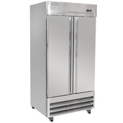 39 1/2" Two Section Reach In Freezer by MOTAK – 41.93x31.89x83.46, In Description, Check Images, Model MSD-2DF-BAL-35-X