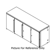BBR96 96" W 4 Section Remote Refrigeration Back Bar Cabinet by Perlick – Commercial Grade