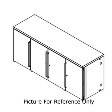 BBR96 96" W 4 Section Remote Refrigeration Back Bar Cabinet by Perlick – Commercial Grade