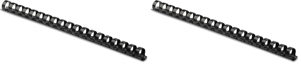 3/8in Black Binding Combs (50-Pack) by Fellowes – 3/8" (Pack of 2), 0.375 inches, Plastic, 블랙., Pack of 2