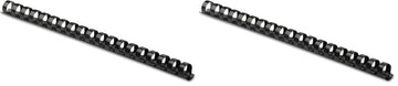 3/8in Black Binding Combs (50-Pack) by Fellowes – 3/8" (Pack of 2), 0.375 inches, Plastic, 블랙., Pack of 2