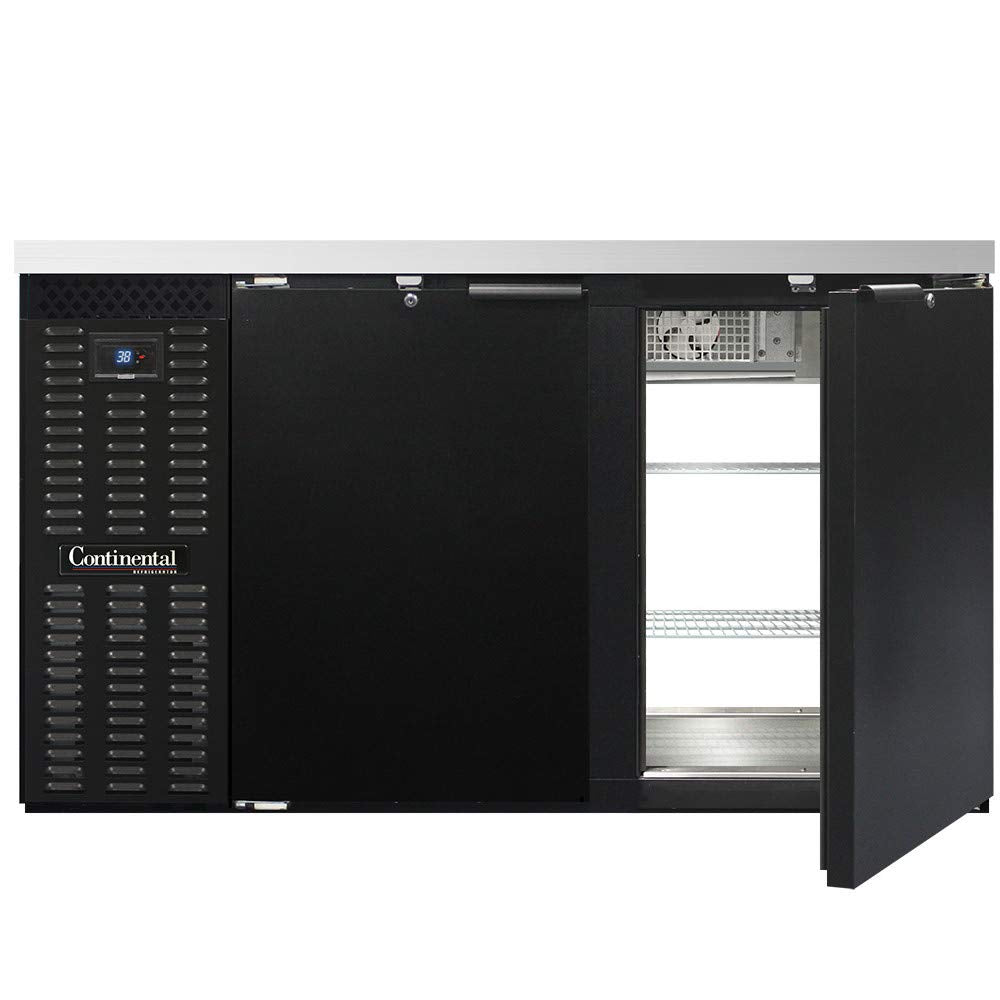BBC59S-PT Two Section Refrigerated Pass-Thru Back Bar Cooler by Continental Refrigerator – Commercial Grade
