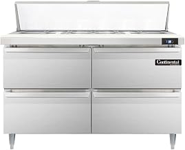 DL48-12-D Designer Line Sandwich Unit, 48" W, With 12 Pan Top Openings & Four Drawers