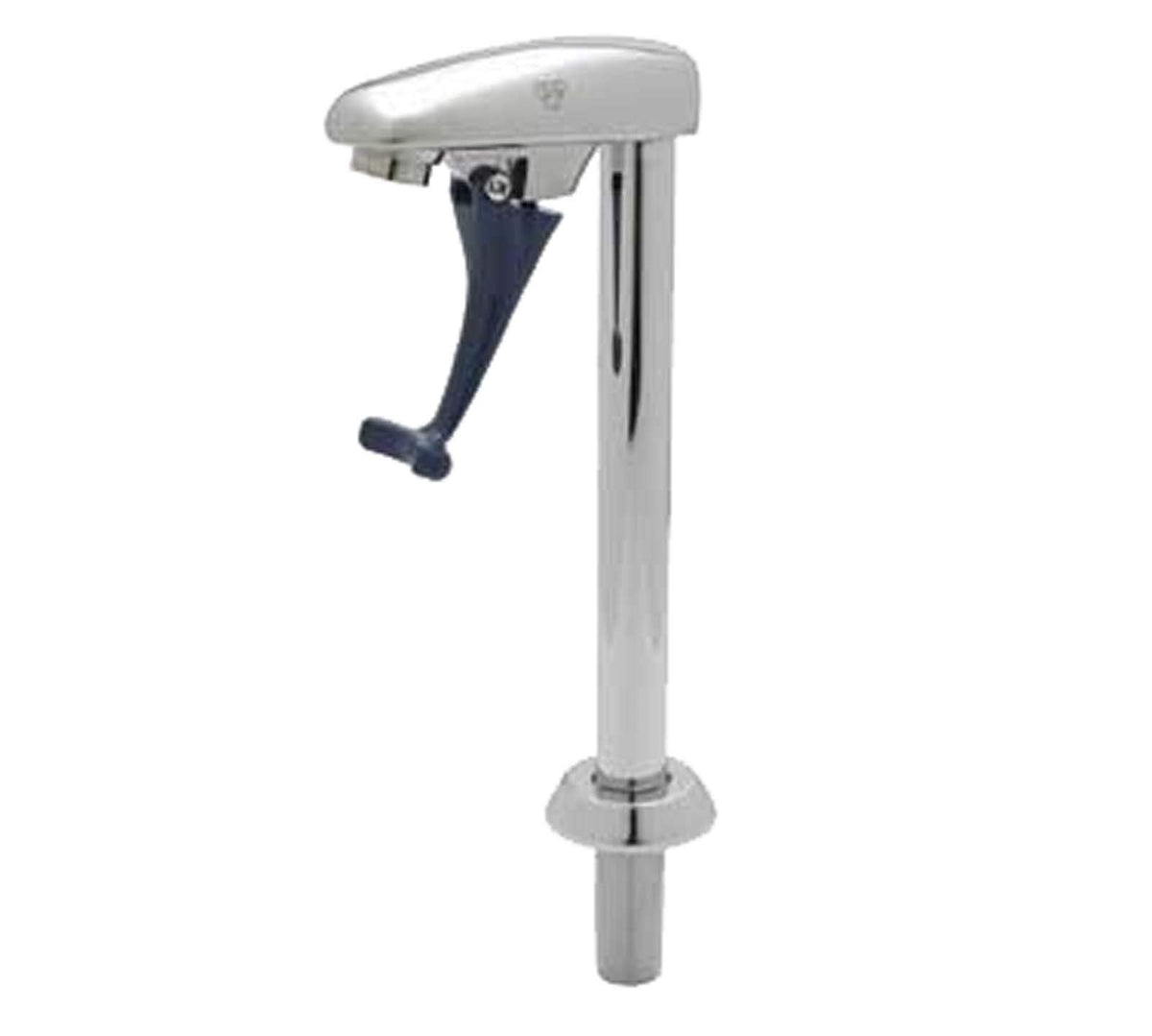 Deck Mount Pedestal 1/2-Inch NPT Male Shank Glass Filler by T&S Brass – not_applicable, brass, White, Model B-1210-M