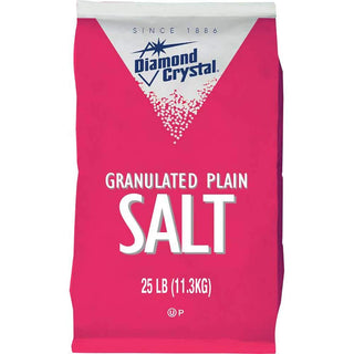 Granulated Plain Diamond Salt 25lbs by Diamond Crystal – 400 Ounce (Pack of 1), Model 100011259