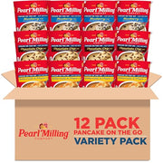 Pearl Milling Company 3 Flavor Variety Pack / 6.33 Ounce (Pack of 4) / 4 Pancakes & Waffles