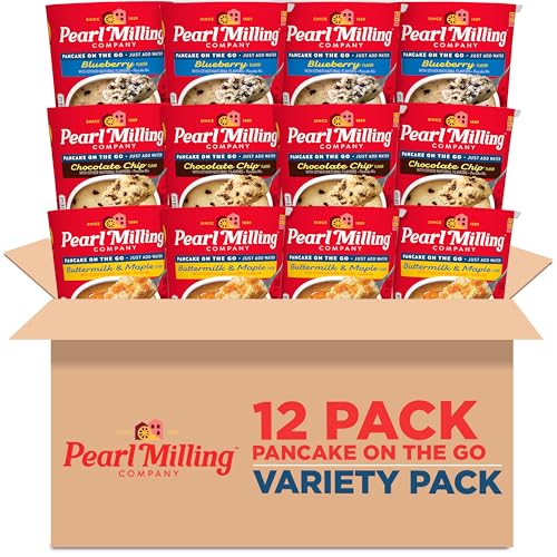 Pearl Milling Company 3 Flavor Variety Pack / 6.33 Ounce (Pack of 4) / 4 Pancakes & Waffles