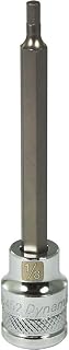 Dynamic Tools 3/8" Drive Sae Hex Head, 1/8" Long Bit, Chrome Finish Socket