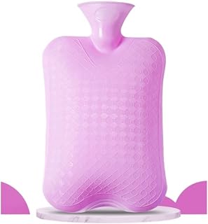 Hot Water Bottle Bag Hotpack for Pain Relief Menstrual Cramp,hot and Cold Compress, Hand Feet Warmer(Violet,2000ml)
