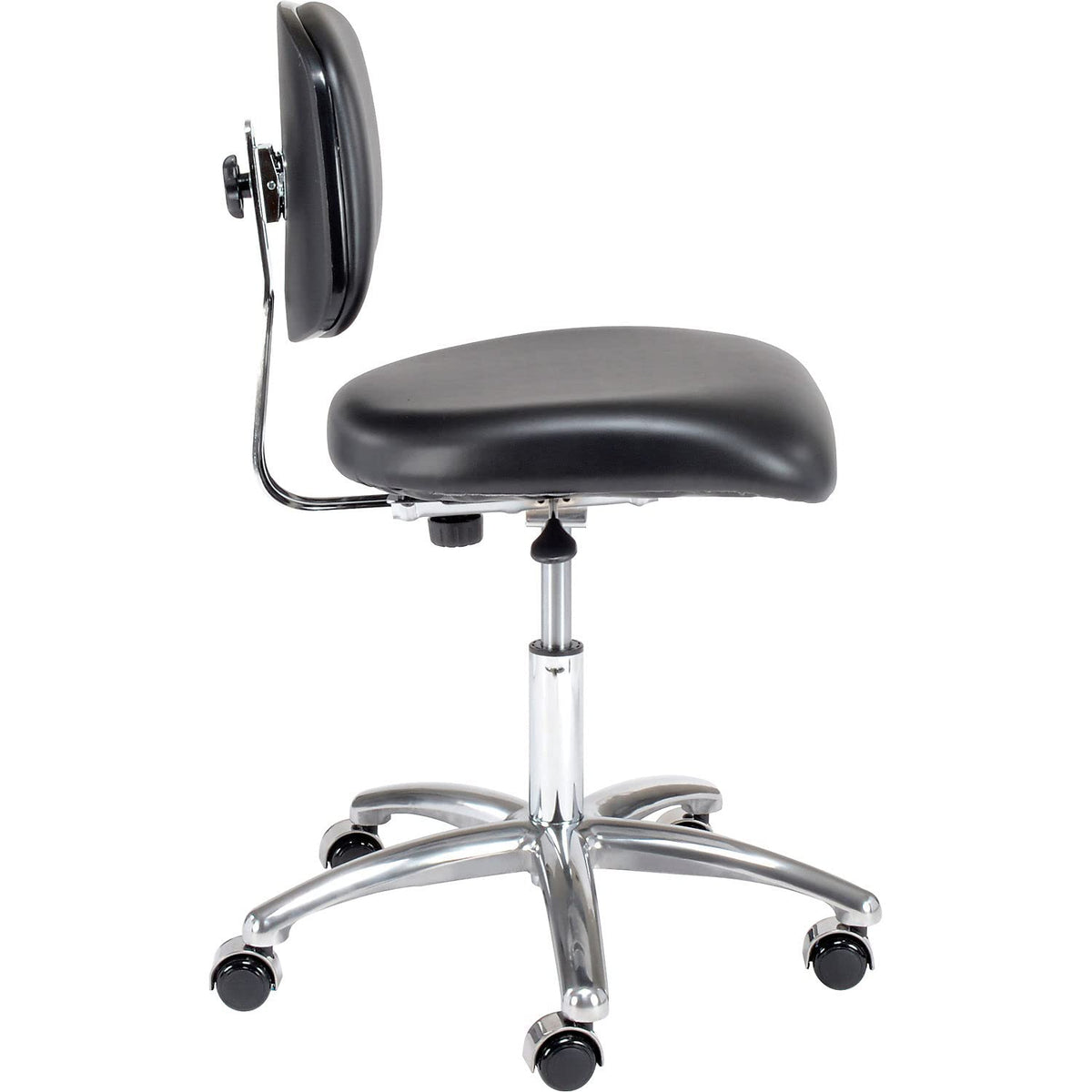 Clean Room Chair by Global Industrial – Vinyl, Black, Model CLR-VDHCH-CR-CC-8540