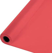 "Creative Converting Plastic Table Cover Banquet Roll, 40"" x 100', Coral" (763146)