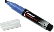 AbilityOne 7520009731060 - Large Permanent Marker - Chisel Tip - Blue Ink - 12 units