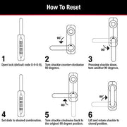 Master Lock Resettable Combination / 2 Pack / Blue Combination Padlocks