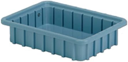 LEWISBins Divider Box, 10-13/16" x 8-5/16" x 2-1/2", Light Blue, Lot of 12