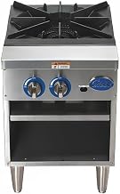 Commercial 2-Burner Stock Pot Range, Stainless Steel