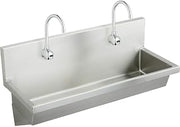 Elkay EWMA4820SACC Commercial 48" x 20" single Wall Hung Multiple Station Hand Wash Sink Kit 1 Hole