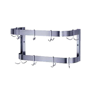 72" Stainless Steel Double Bar Pot Rack by Advance Tabco – Stainless Steel, Stainless,Stainless Steel, Model SW-72