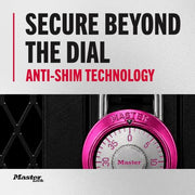 Master Lock Pink / 1 / 1 Pack Combination Padlocks