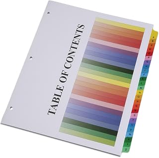 AbilityOne 3683492 Skilcraft Multiple Index Sheets Tabbed, A - Z