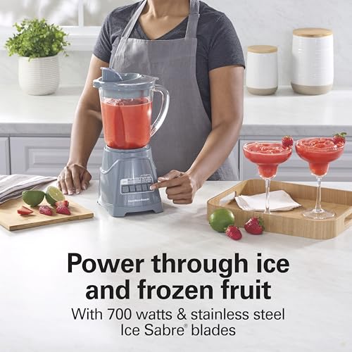 Hamilton Beach Gray / 40 Oz. Glass Jar (Pack of 1) / Countertop Blenders Countertop Blenders