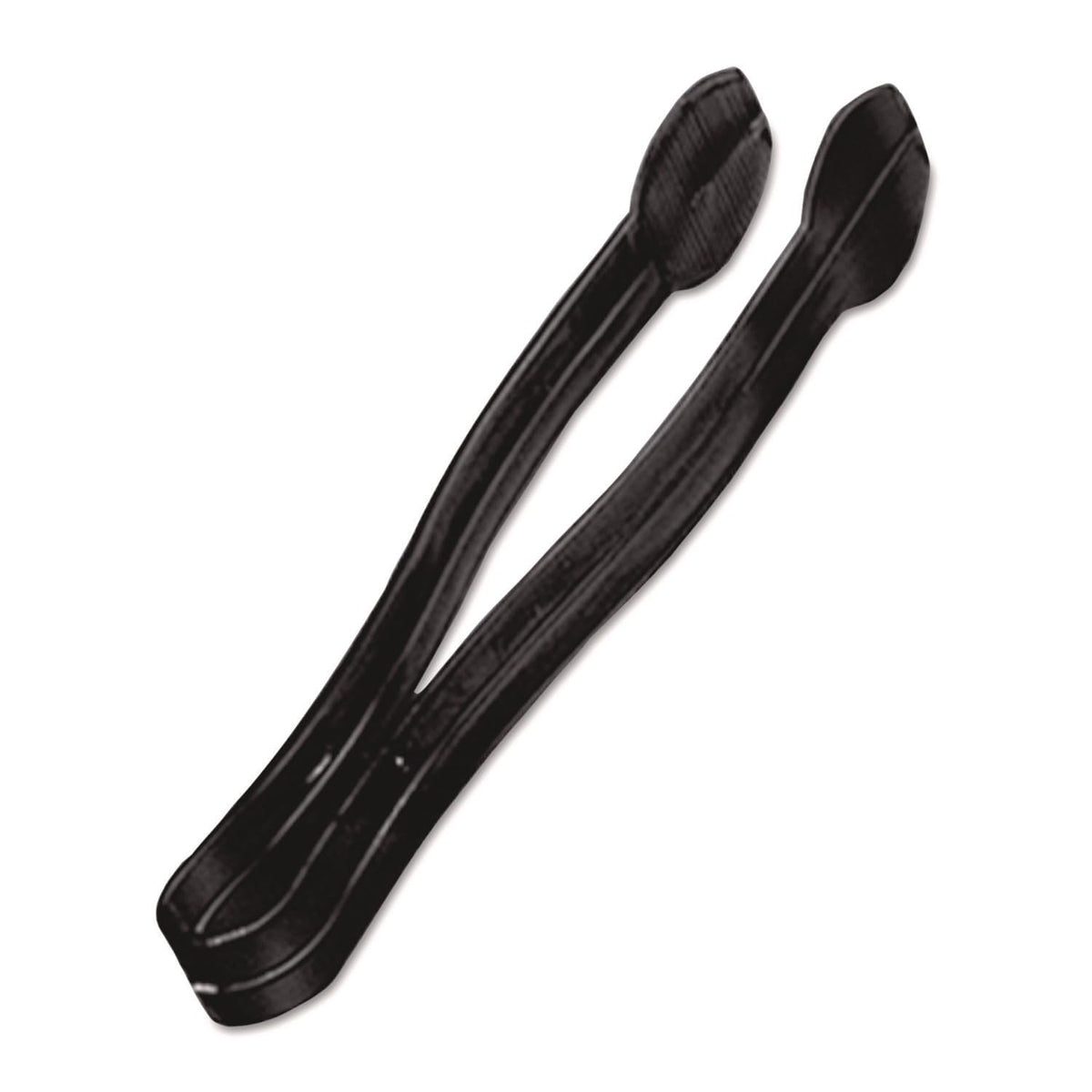 A7TSBL Plastic Tongs, 9 Inches, Black, 48/Case