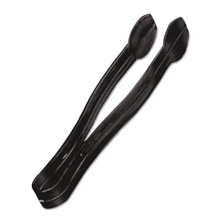 A7TSBL Plastic Tongs, 9 Inches, Black, 48/Case