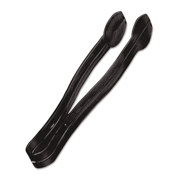 A7TSBL Plastic Tongs, 9 Inches, Black, 48/Case