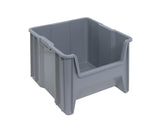 Giant Stack Multipurpose Part Organizer Gray Bins 18" L x 17" W x 13" H 2 Pack by QUANTUM STORAGE SYSTEMS – 17-1/2" x 16-1/2" x 12-1/2", 3609.0 cubic_inches
