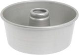 Chicago Metallic Angel Food/Tube Cake Pan, 128 oz. | 128 oz., 9-3/8" dia. x 4" deep, nesting ring in tube, solid bottom, hand wash recommended, 15 gauge aluminum