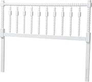 Baxton Studio Juliette Turned Spindle Headboard Crafted Wood Panel King White